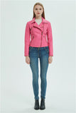 Lapel Zipper Jacket in Colors