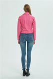 Lapel Zipper Jacket in Colors