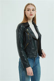 Lapel Zipper Jacket in Colors