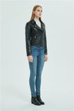 Lapel Zipper Jacket in Colors