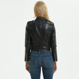 O-Neck biker jacket in colors