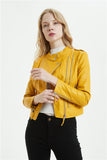 O-Neck biker jacket in colors