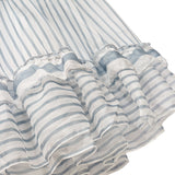 IZZY Striped Ruffled Boho Midi Dress