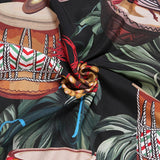 Tribal Drums Print Pullover