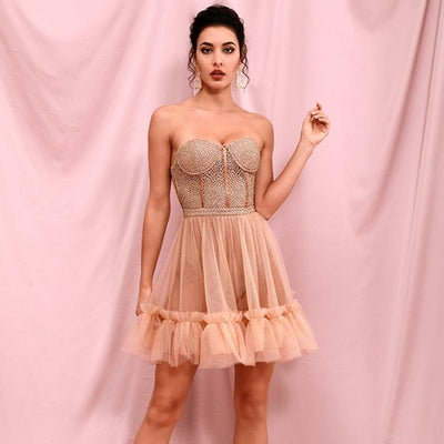 TAMARA Corset Mini Party Dress