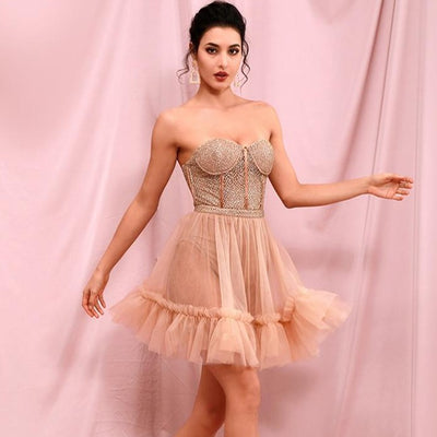 TAMARA Corset Mini Party Dress