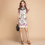 MERIDA Embellished Floral Mini Dress