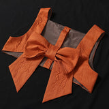 Vintage Inspired Blouse with Bow Vest