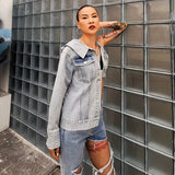 Hip Deconstructed Denim Top