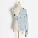 Hip Deconstructed Denim Top