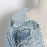 Hip Deconstructed Denim Top