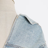 Hip Deconstructed Denim Top