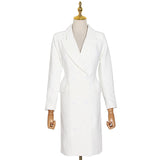INA Classy Lapel Midi Dress