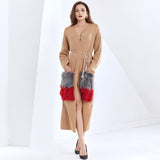 Trendy Faux Fur Pocket Long Cardigan-cardigan-Primetime-Looks