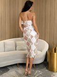 KEISHA Geometric Party Dress
