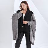 2-color Loose Batwing Sleeve Top