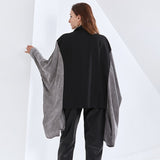2-color Loose Batwing Sleeve Top