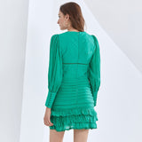 KARINA Vintage Frills Mini Dress in colors-Dresses-Primetime-Looks