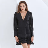 KARINA Vintage Frills Mini Dress in colors-Dresses-Primetime-Looks