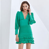 KARINA Vintage Frills Mini Dress in colors-Dresses-Primetime-Looks
