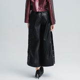 Wi-leg Slit Culotte pants