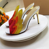 On-fire High-Heeled Slip-on Sandals