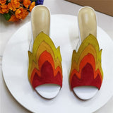 On-fire High-Heeled Slip-on Sandals