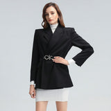 Elegant lapel blazer in colors