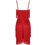 CAROLINA Fringe Mini Dress in colors