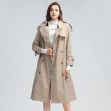 Double-breasted Trench in Khaki