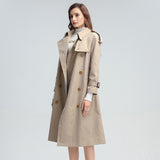 Double-breasted Trench in Khaki