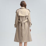 Double-breasted Trench in Khaki