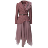 Luxe Jacket and Tulle Skirt Set in colors