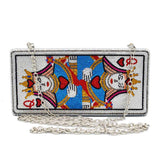QUEEN OF HEARTS embellished purse