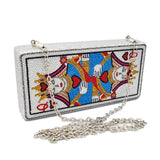 QUEEN OF HEARTS embellished purse