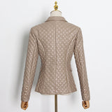 Luxe Quilted blazer in cream