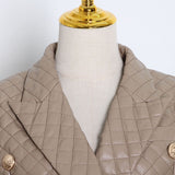 Luxe Quilted blazer in cream