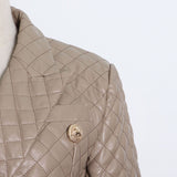 Luxe Quilted blazer in cream