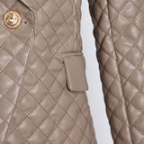 Luxe Quilted blazer in cream