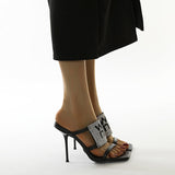 Open-Toe High-Helled Party Sandals