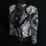 Luxe Tribal Print Short Blazer