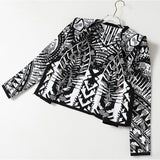 Luxe Tribal Print Short Blazer