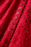 ZELDA Lace and Satin Midi Dress in colors