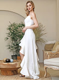 LALA Asymmetrical Ruffled Dress