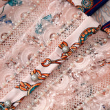 ZITTI Vintage Floral Pleated Midi Dress