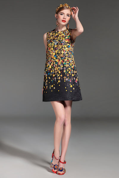 ELIZABETH Embellished Mini Dress