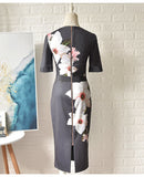 Classy Floral Midi Dress