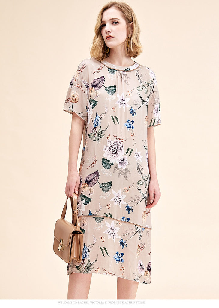 RENATA Floral Print Midi Dress