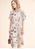 RENATA Floral Print Midi Dress