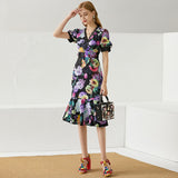 RIZA Floral Midi Dress